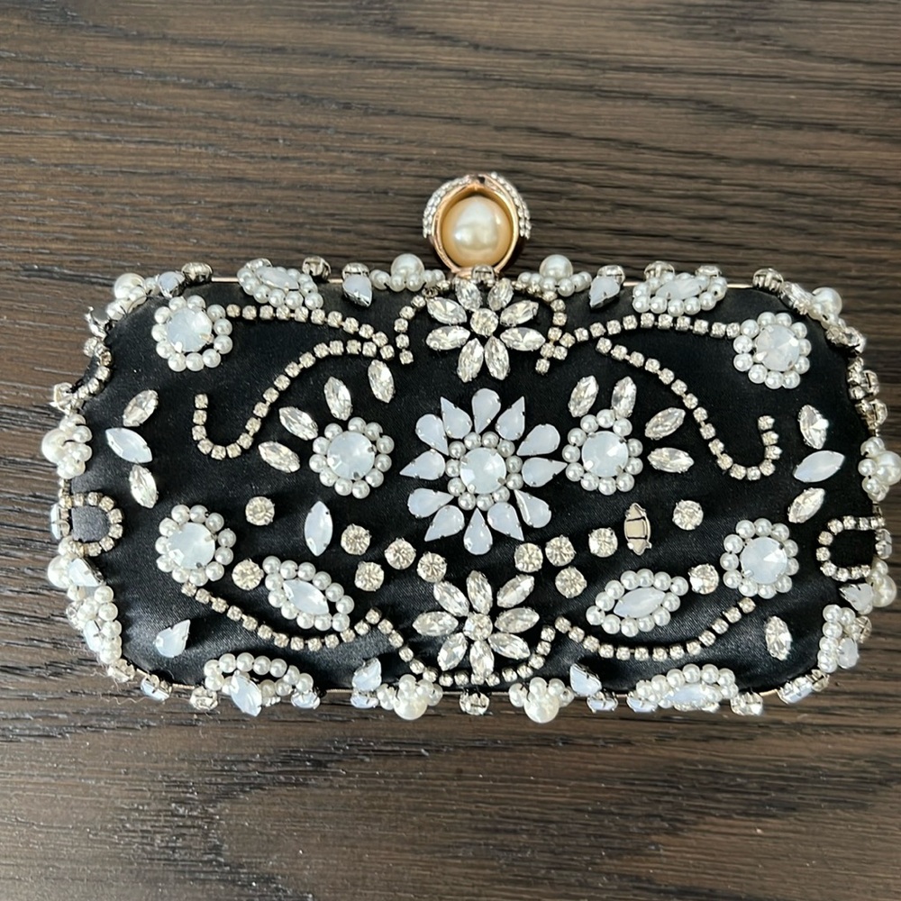 Beautiful bejeweled clutch